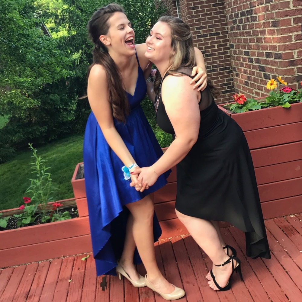 Macy’s Black / Mesh Hi-Low dress